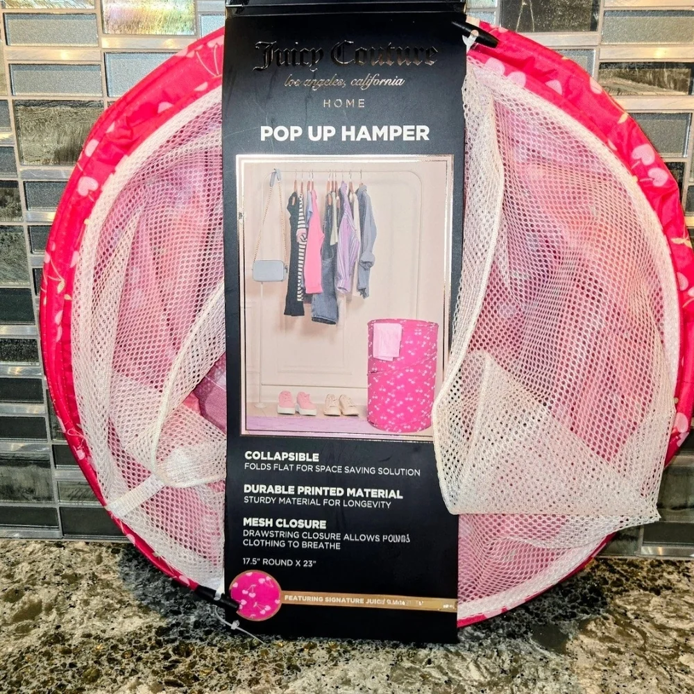 Juicy Couture Pink Cherry Pop-Up Hamper - Picture 3 of 3